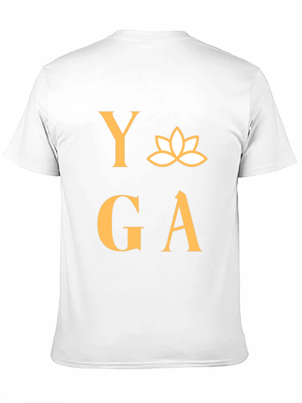 Yoga T-Shirt - Lotus Design - Black