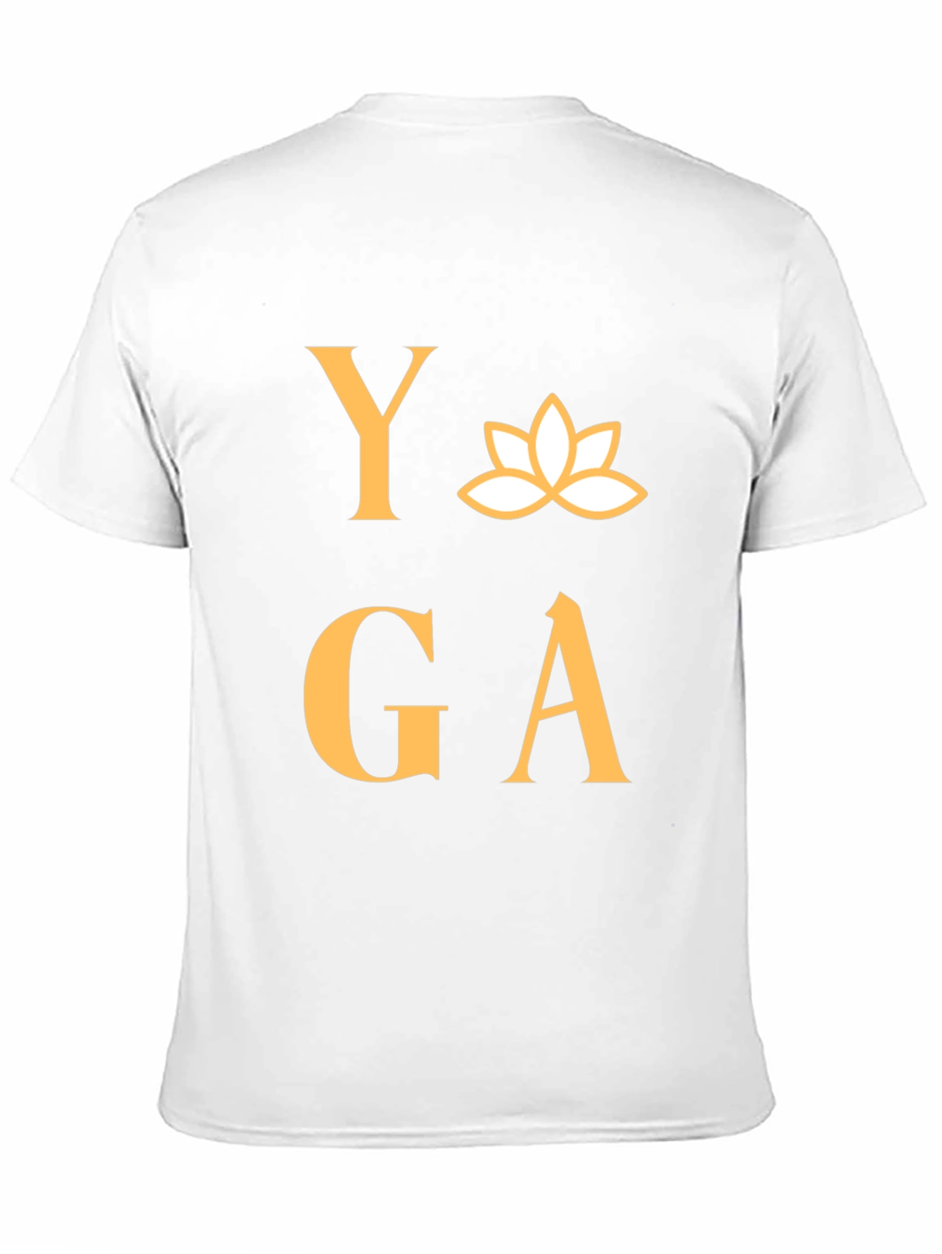 Yoga T-Shirt - Lotus Design - Black
