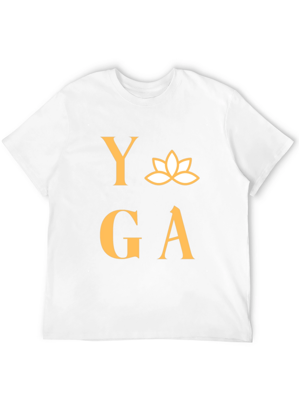 Yoga T-Shirt - Lotus Design - Black