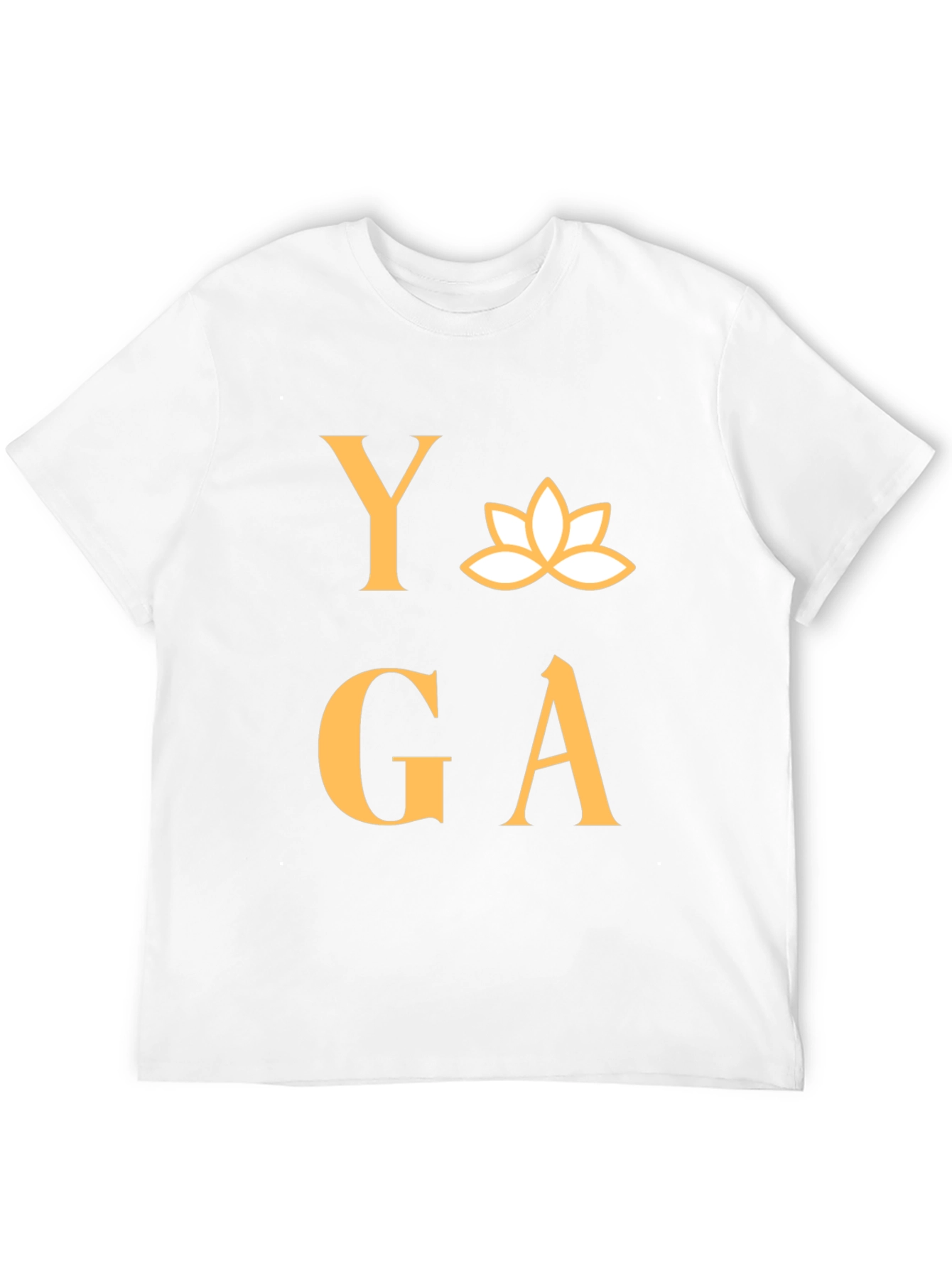 Yoga T-Shirt - Lotus Design - Black