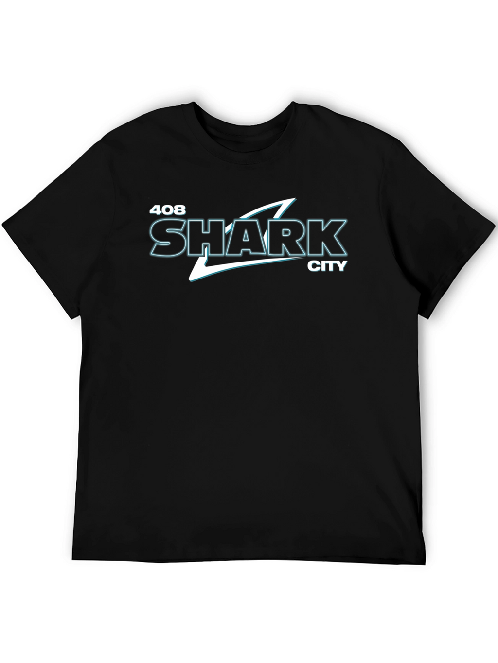 408 Shark City Black Graphic Tee