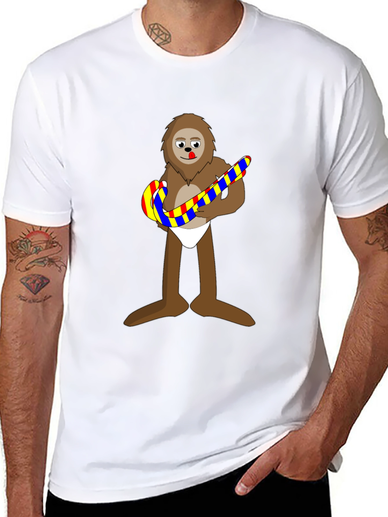 Novelty Cartoon Sloth T-Shirt