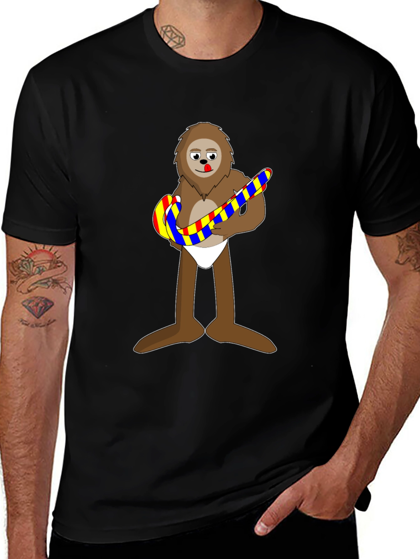 Novelty Cartoon Sloth T-Shirt