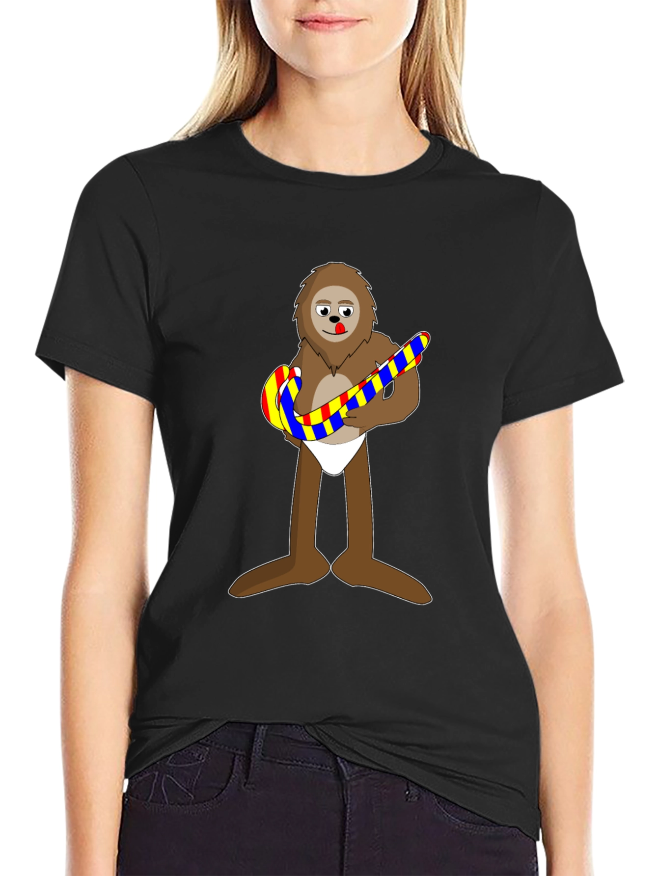 Novelty Cartoon Sloth T-Shirt