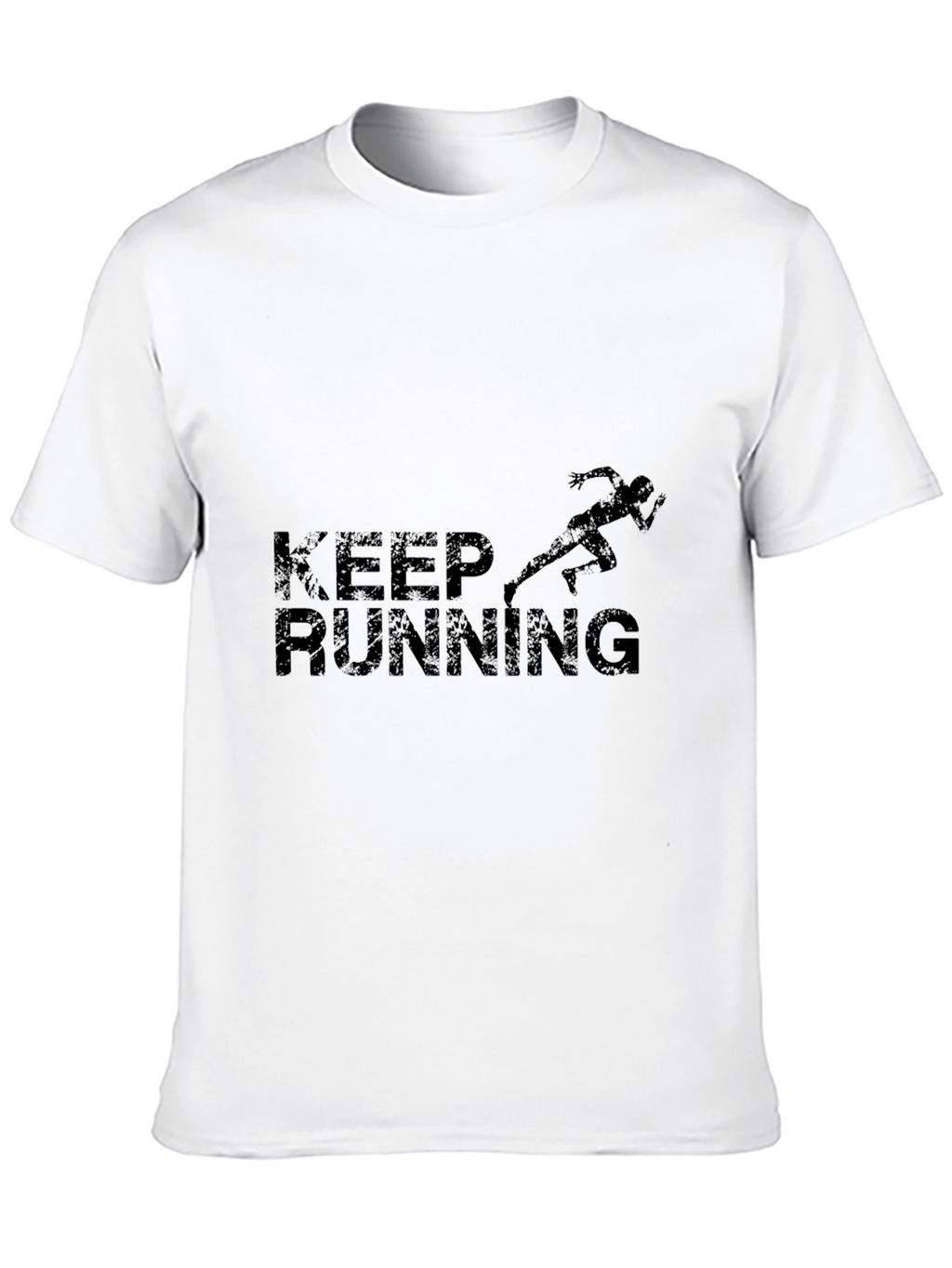 Keep Running T-Shirt - Black Athletic Design