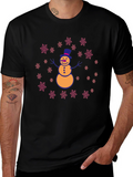 Festive Snowman Graphic Tee