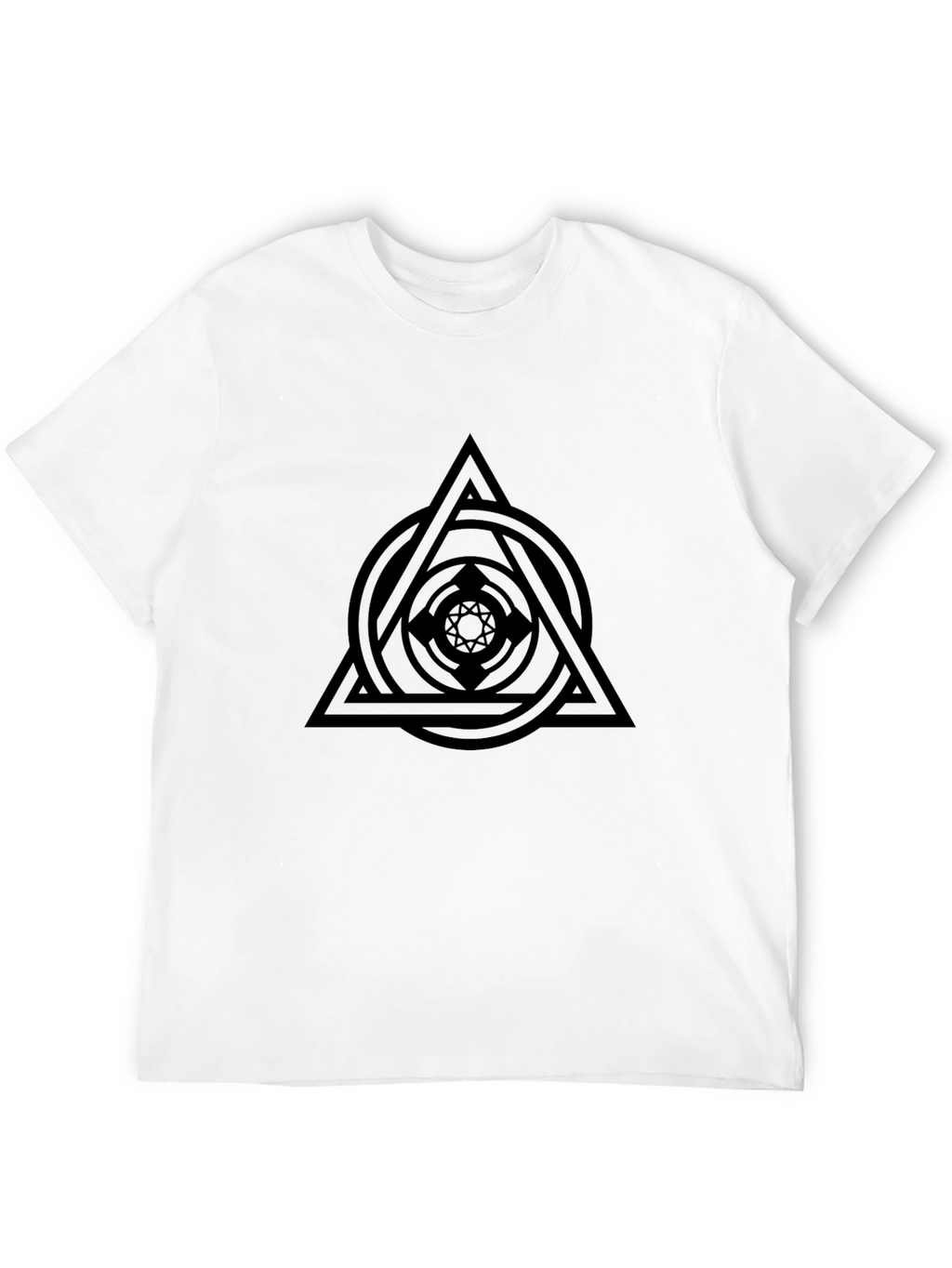 Geometric Graphic Black T-Shirt