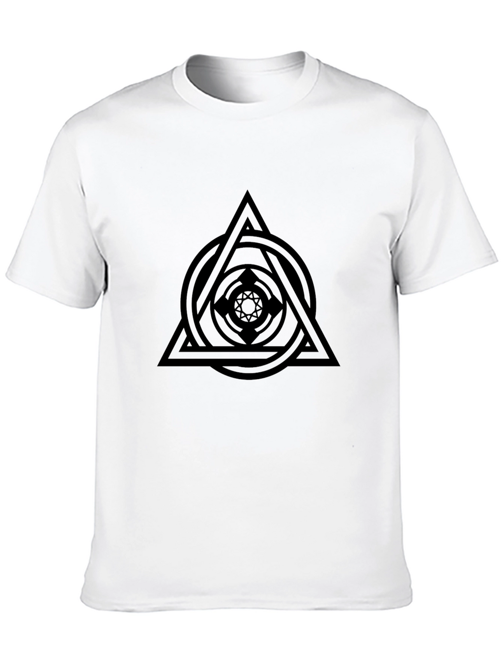 Geometric Graphic Black T-Shirt