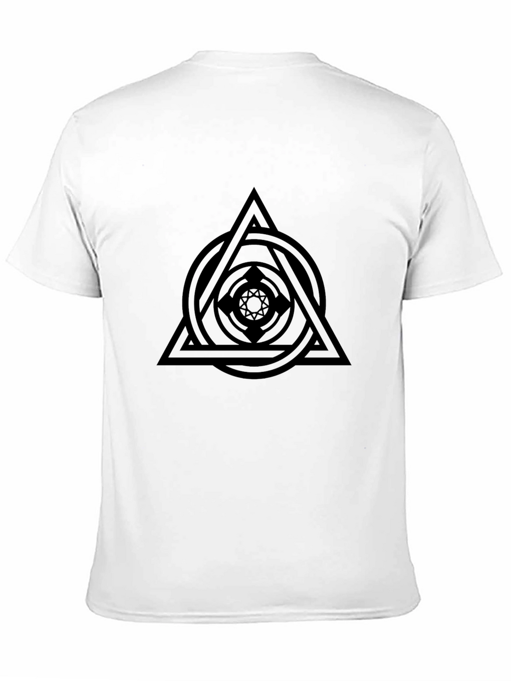 Geometric Graphic Black T-Shirt