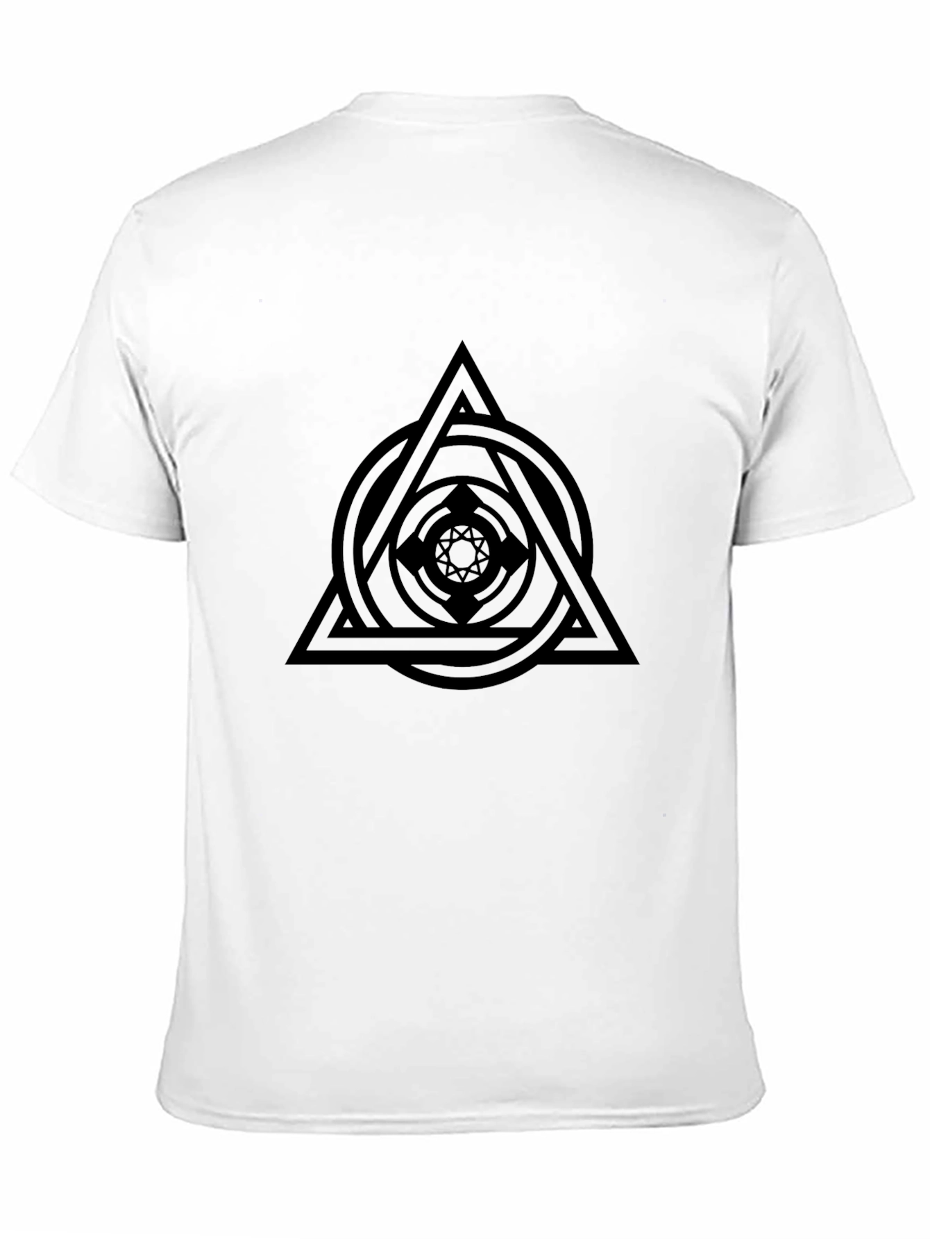 Geometric Graphic Black T-Shirt