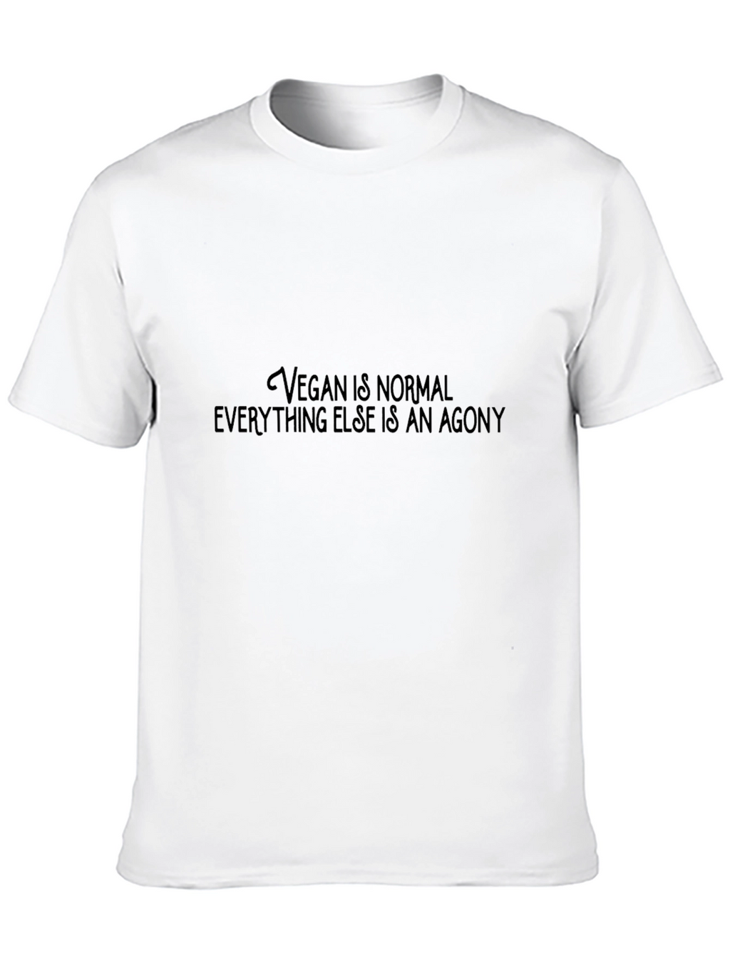 Vegan is Normal T-Shirt Black Graphic Tee