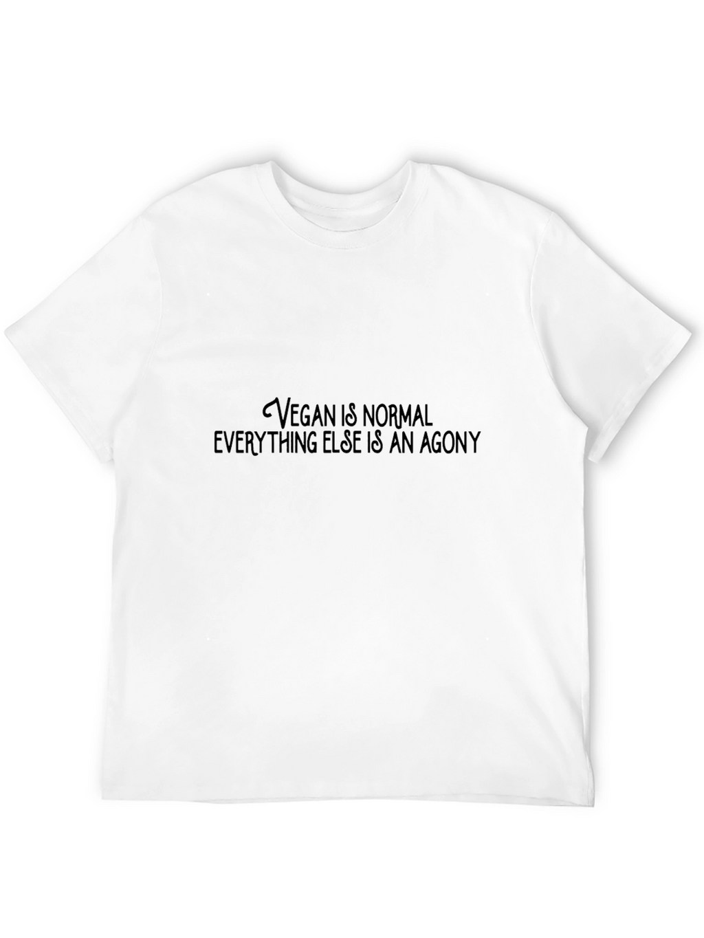 Vegan is Normal T-Shirt Black Graphic Tee