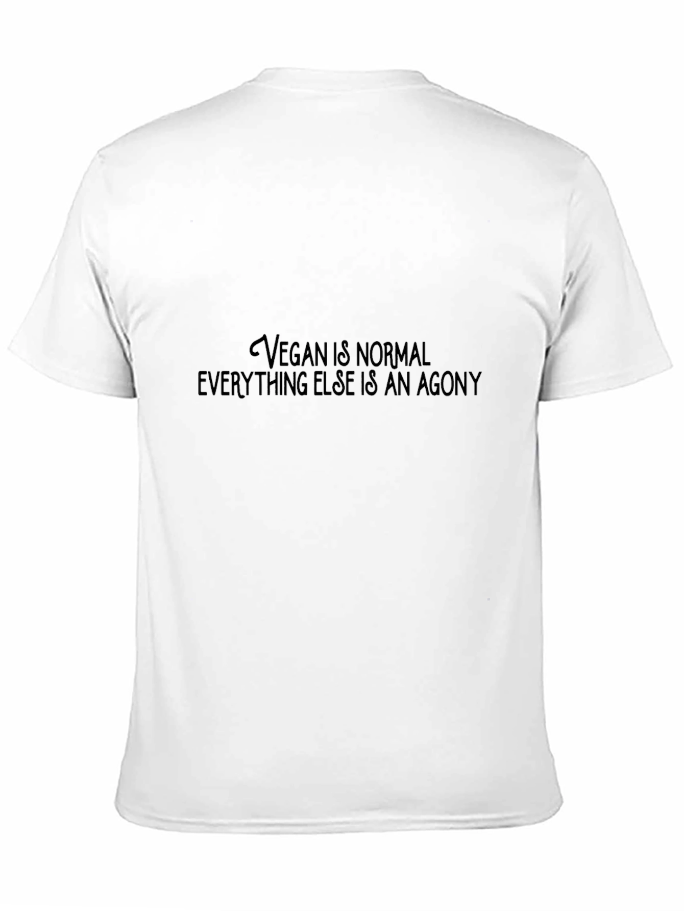 Vegan is Normal T-Shirt Black Graphic Tee