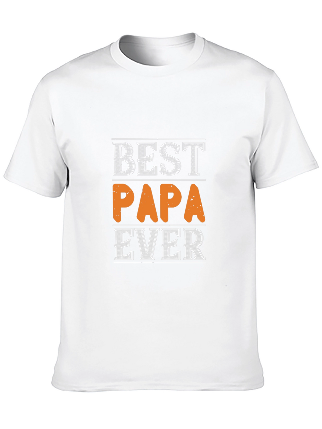 Best Papa Ever Black Graphic T-Shirt