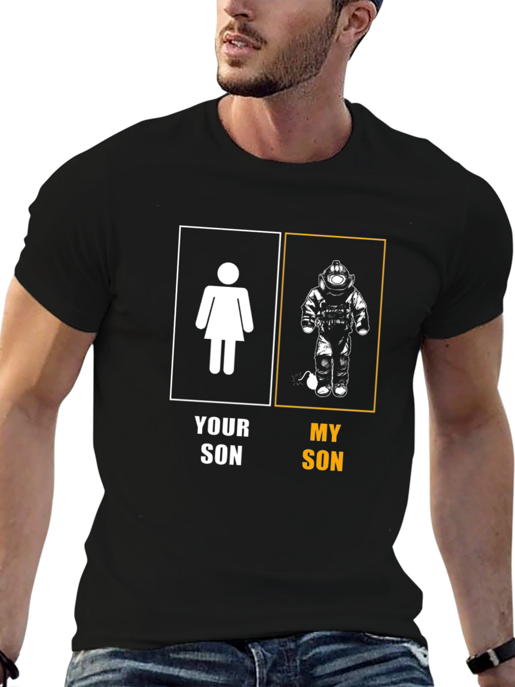 My Son Diver T-Shirt Funny Dad Gift