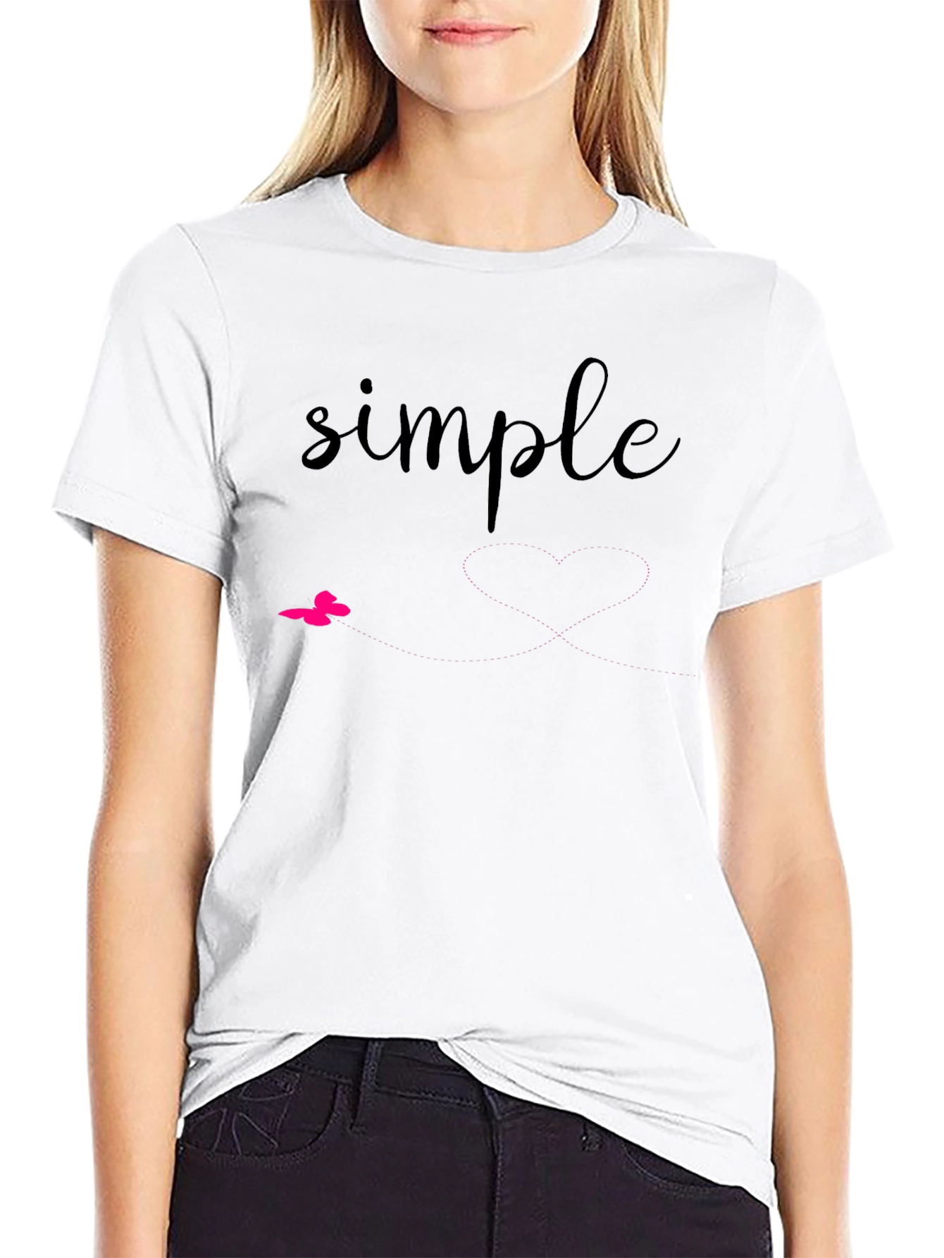 Simple Black Graphic Tee