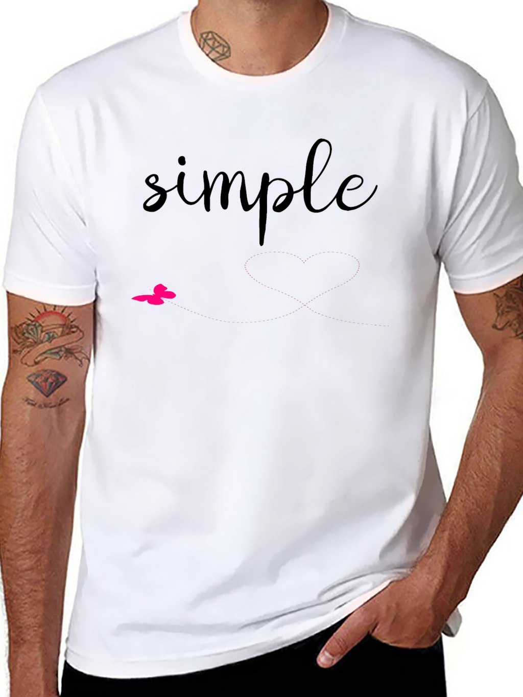 Simple Black Graphic Tee