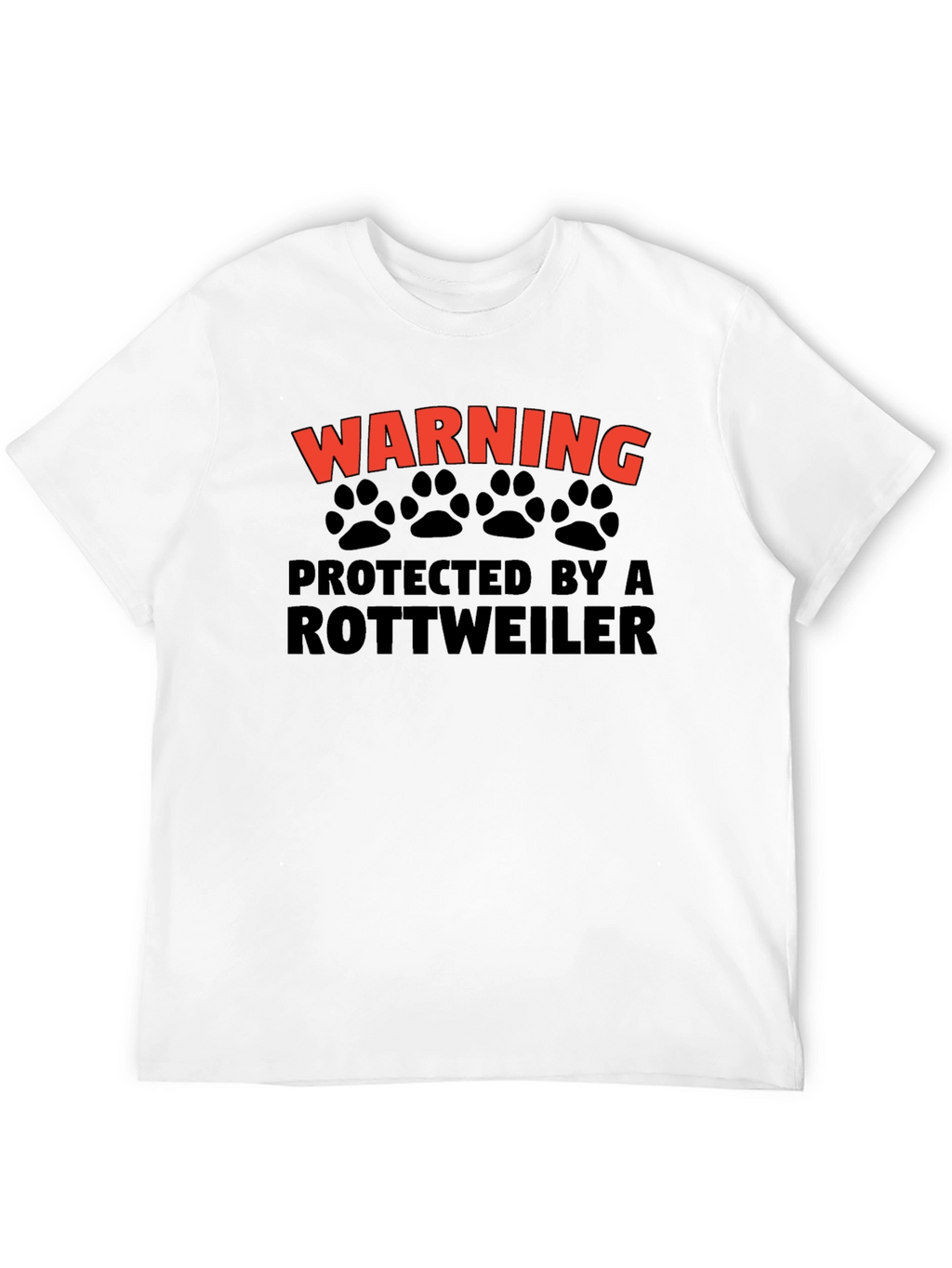 Warning Rottweiler Protected T-Shirt