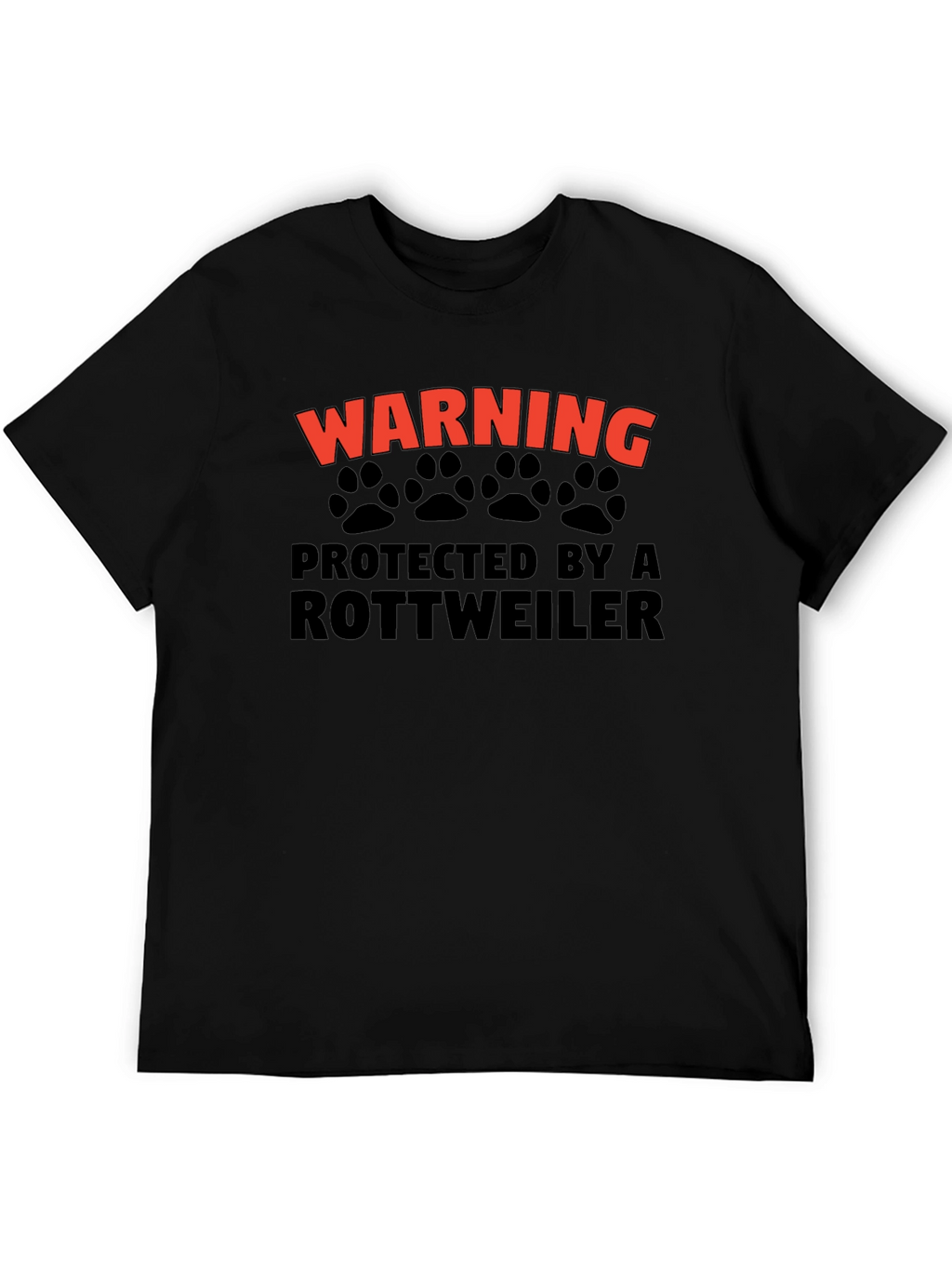 Warning Rottweiler Protected T-Shirt