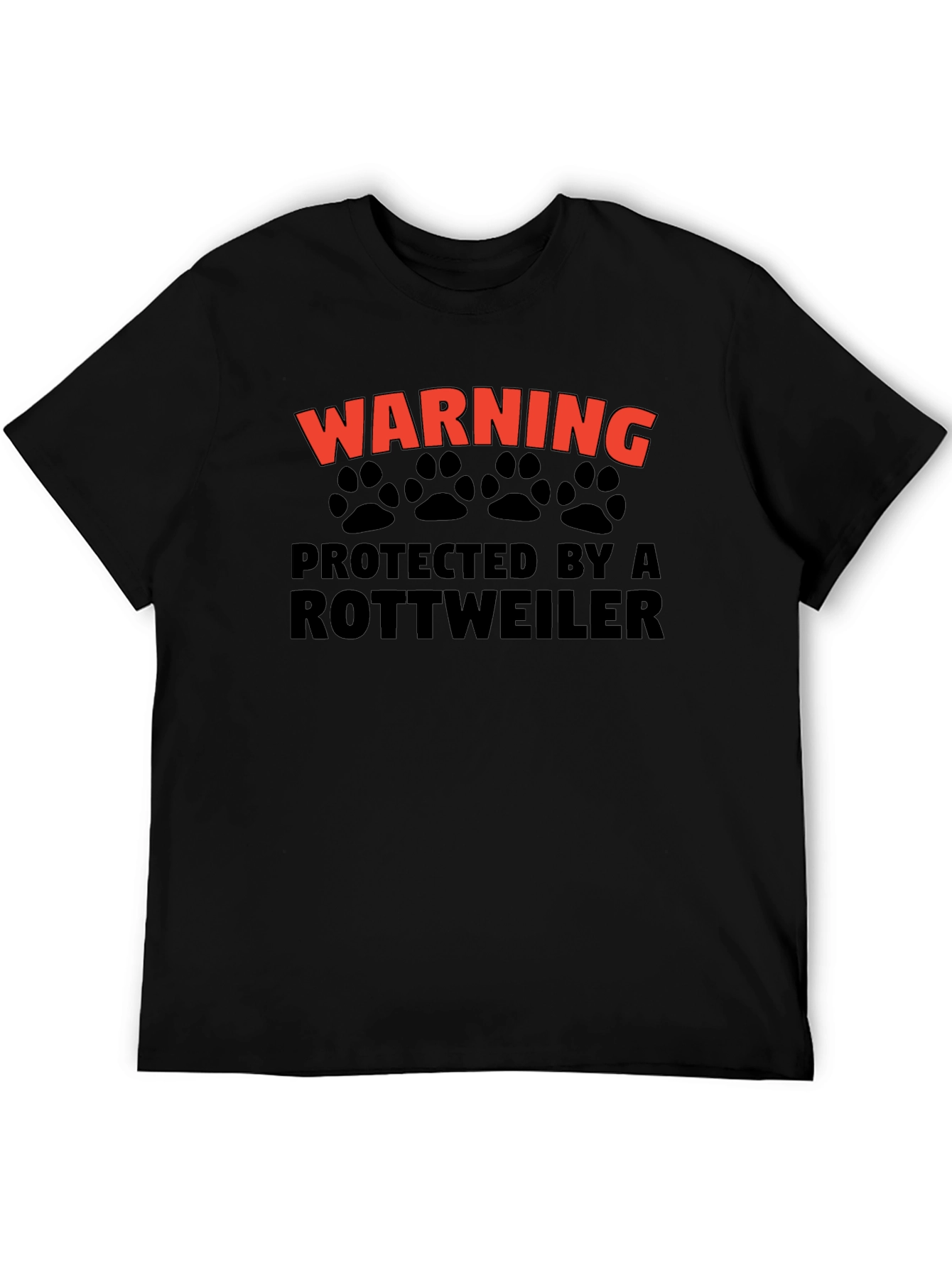 Warning Rottweiler Protected T-Shirt