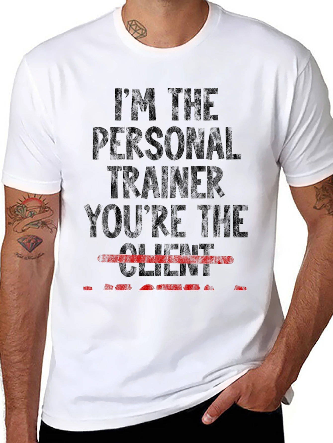 Personal Trainer Graphic T-Shirt - Gym Workout Tee