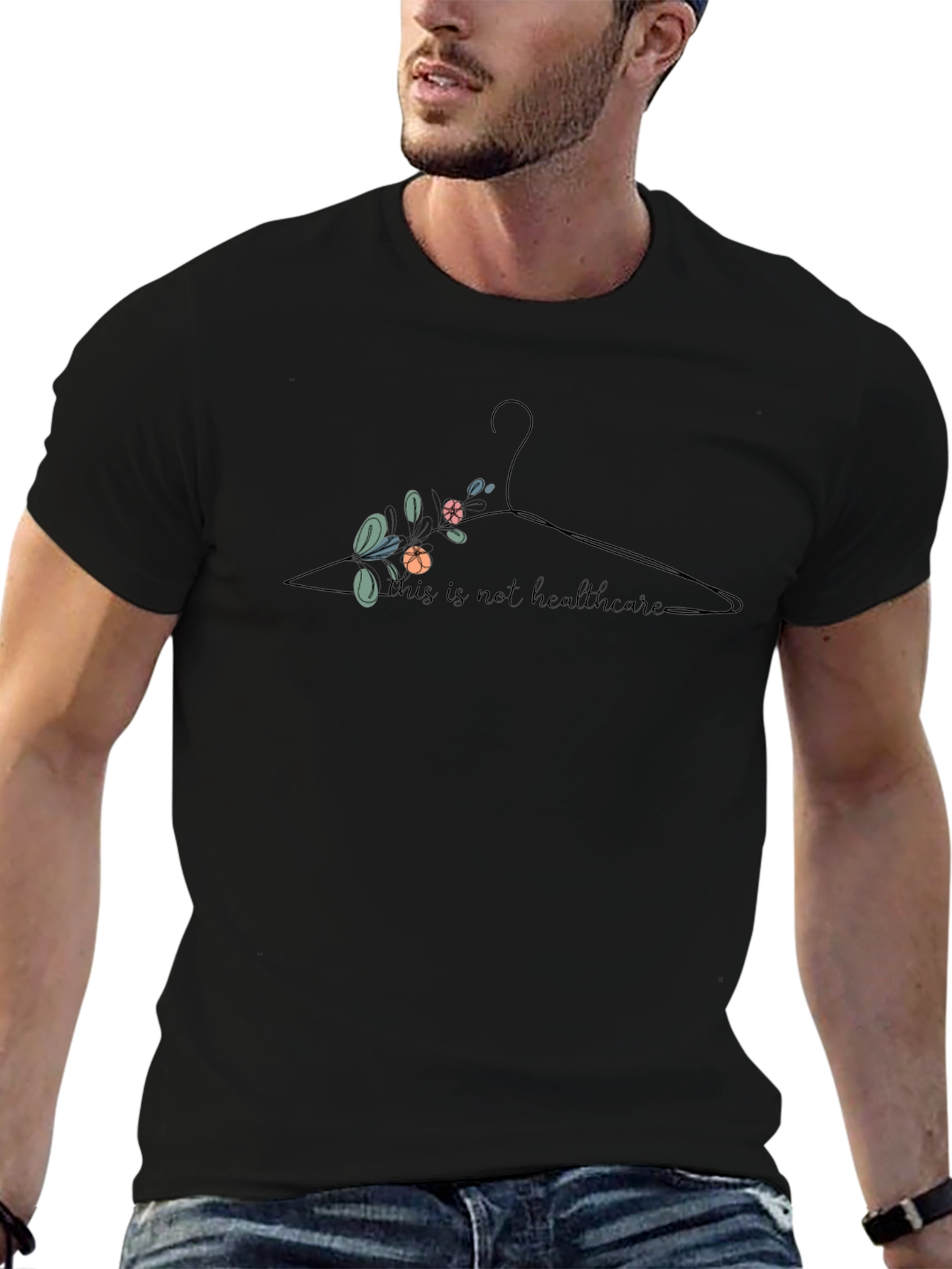 Pro-Choice This is Not Healthcare Black T-Shirt