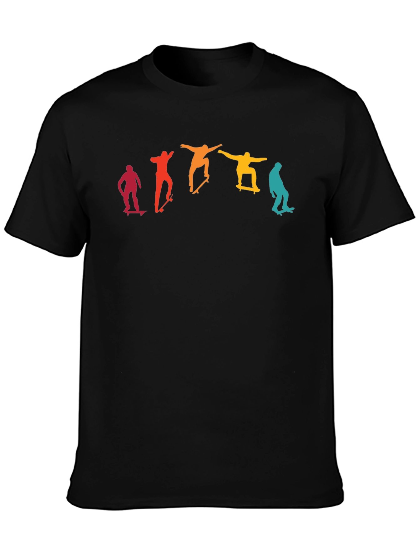 Retro Skateboarder Tee - Cool Graphic Print
