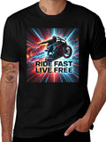 Ride Fast Live Free Graphic Tee