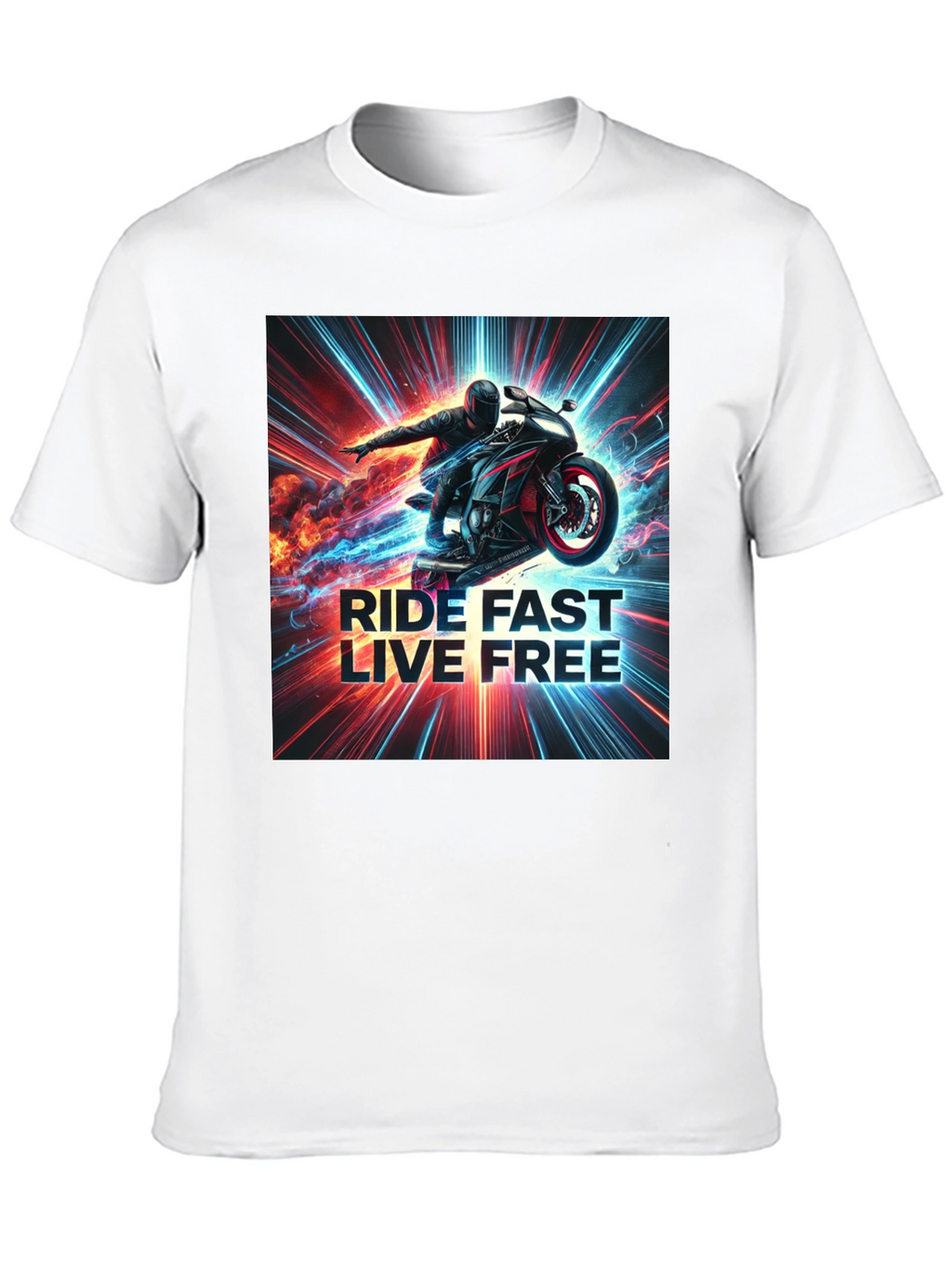 Ride Fast Live Free Graphic Tee