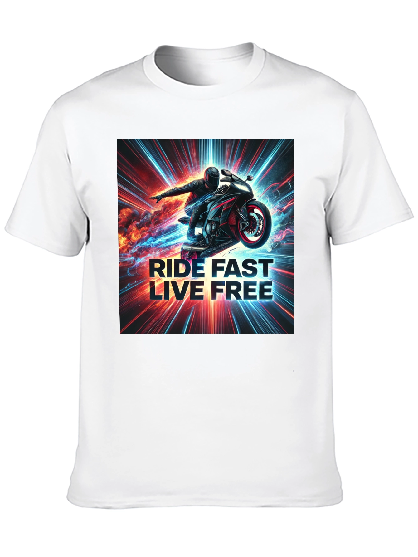 Ride Fast Live Free Graphic Tee