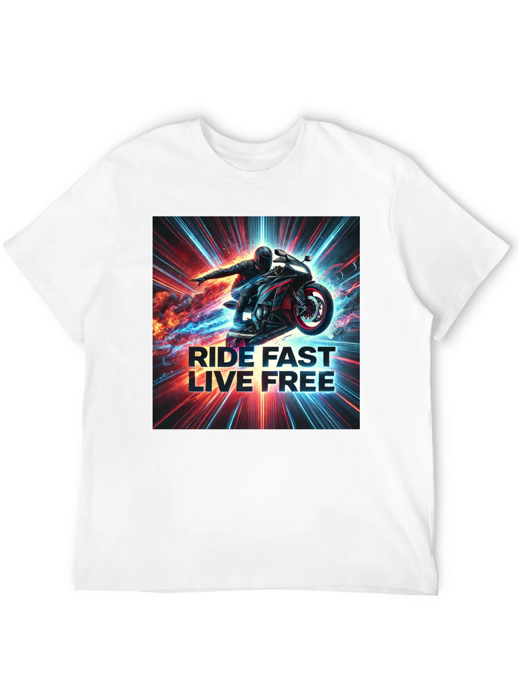 Ride Fast Live Free Graphic Tee