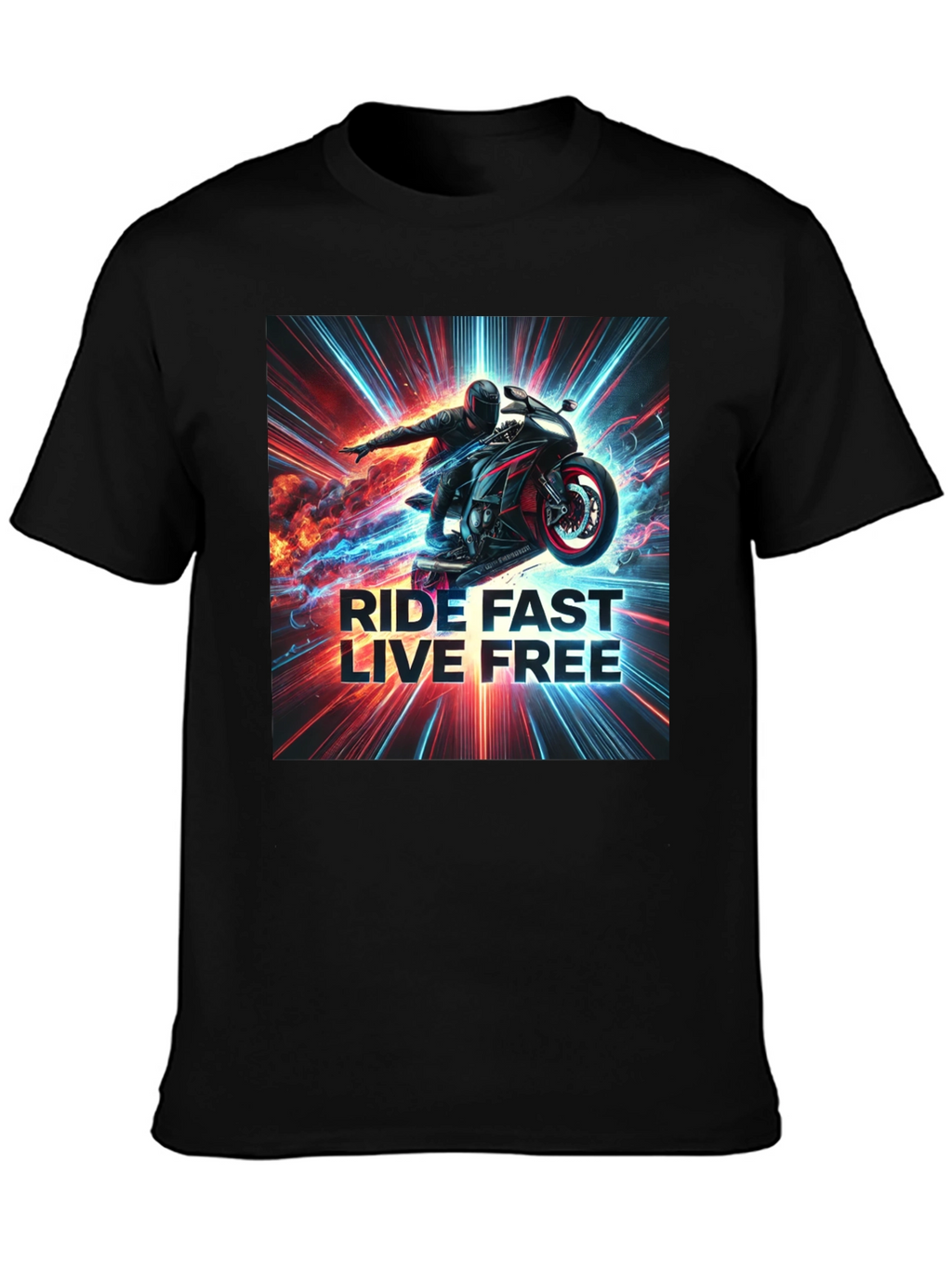 Ride Fast Live Free Graphic Tee