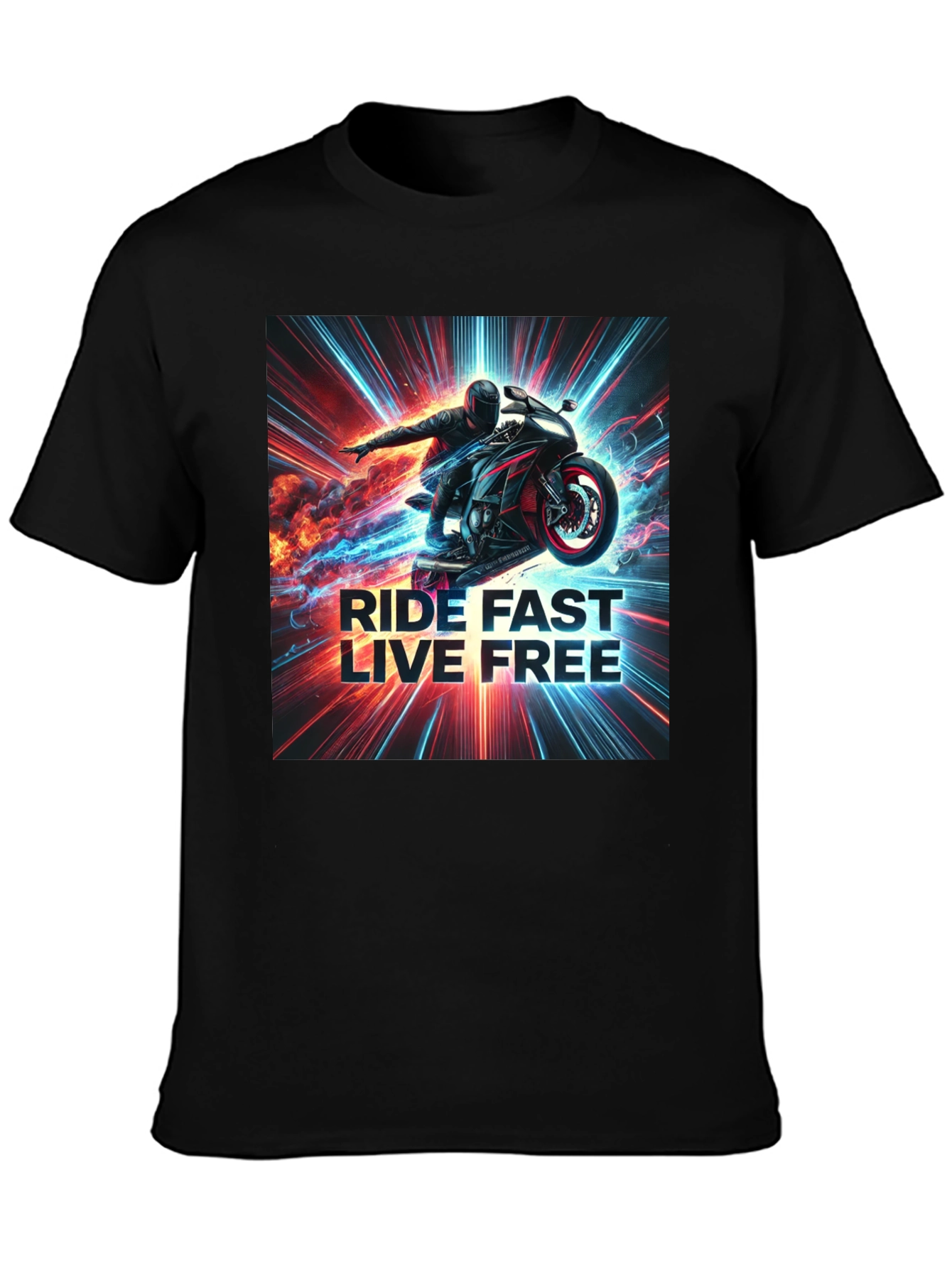 Ride Fast Live Free Graphic Tee
