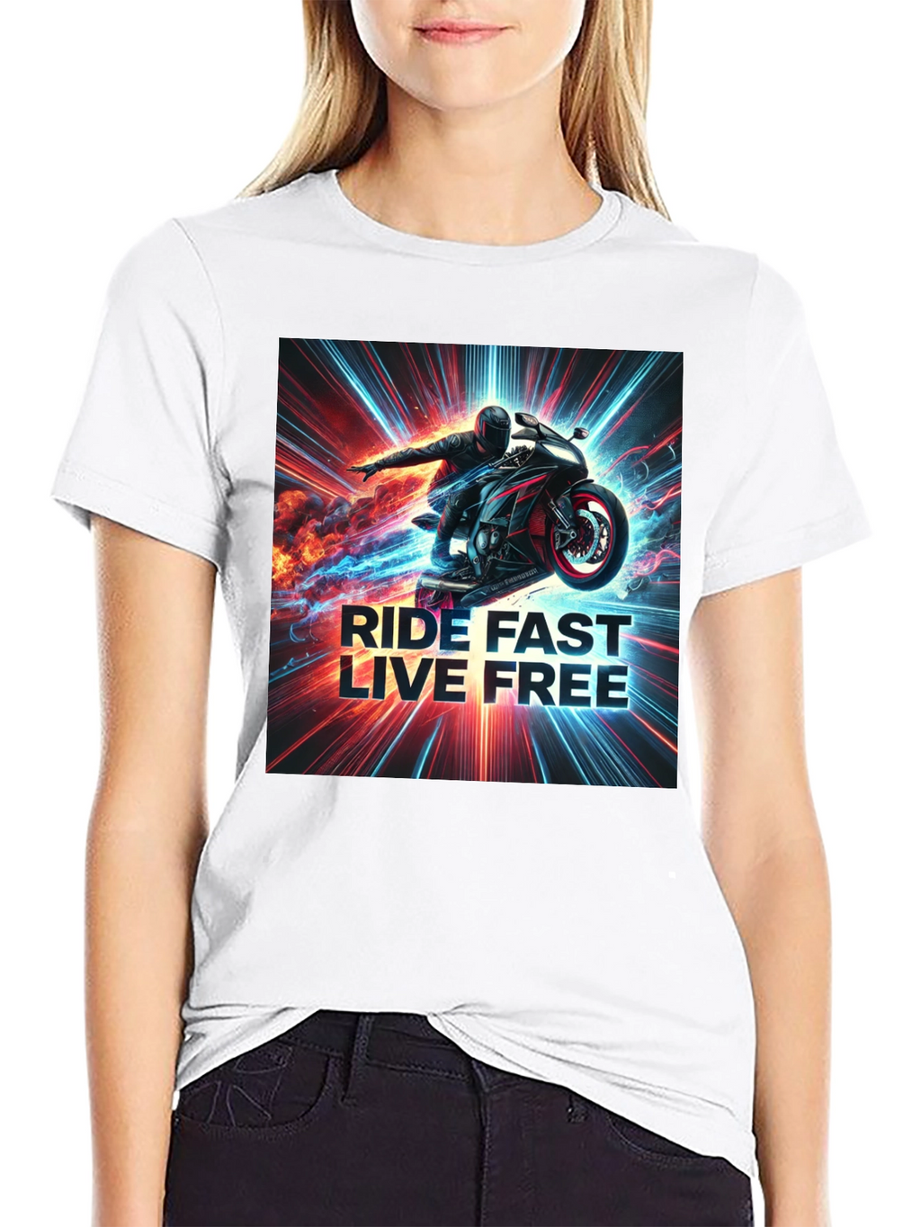 Ride Fast Live Free Graphic Tee