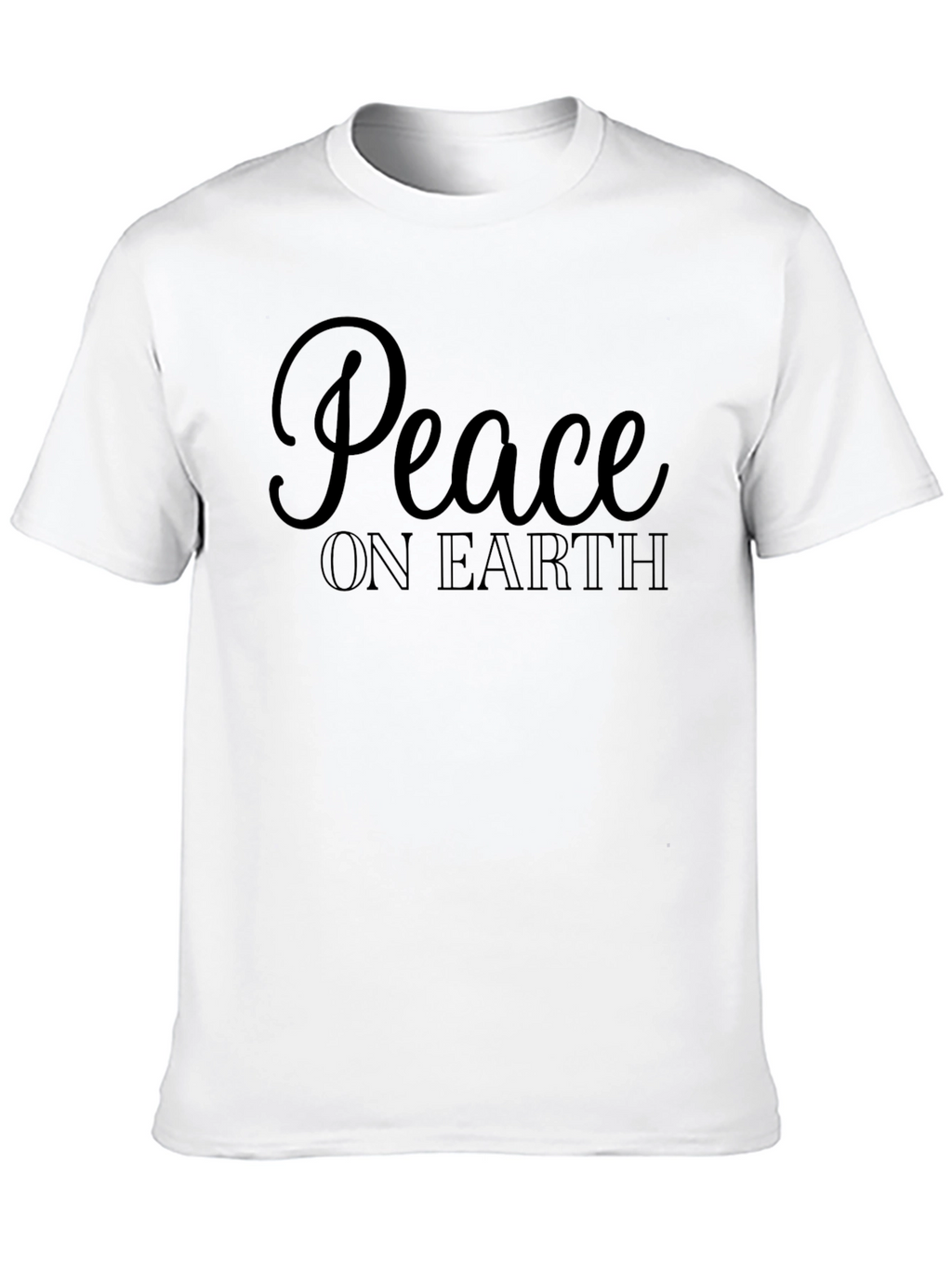 Peace on Earth Graphic Tee - Black