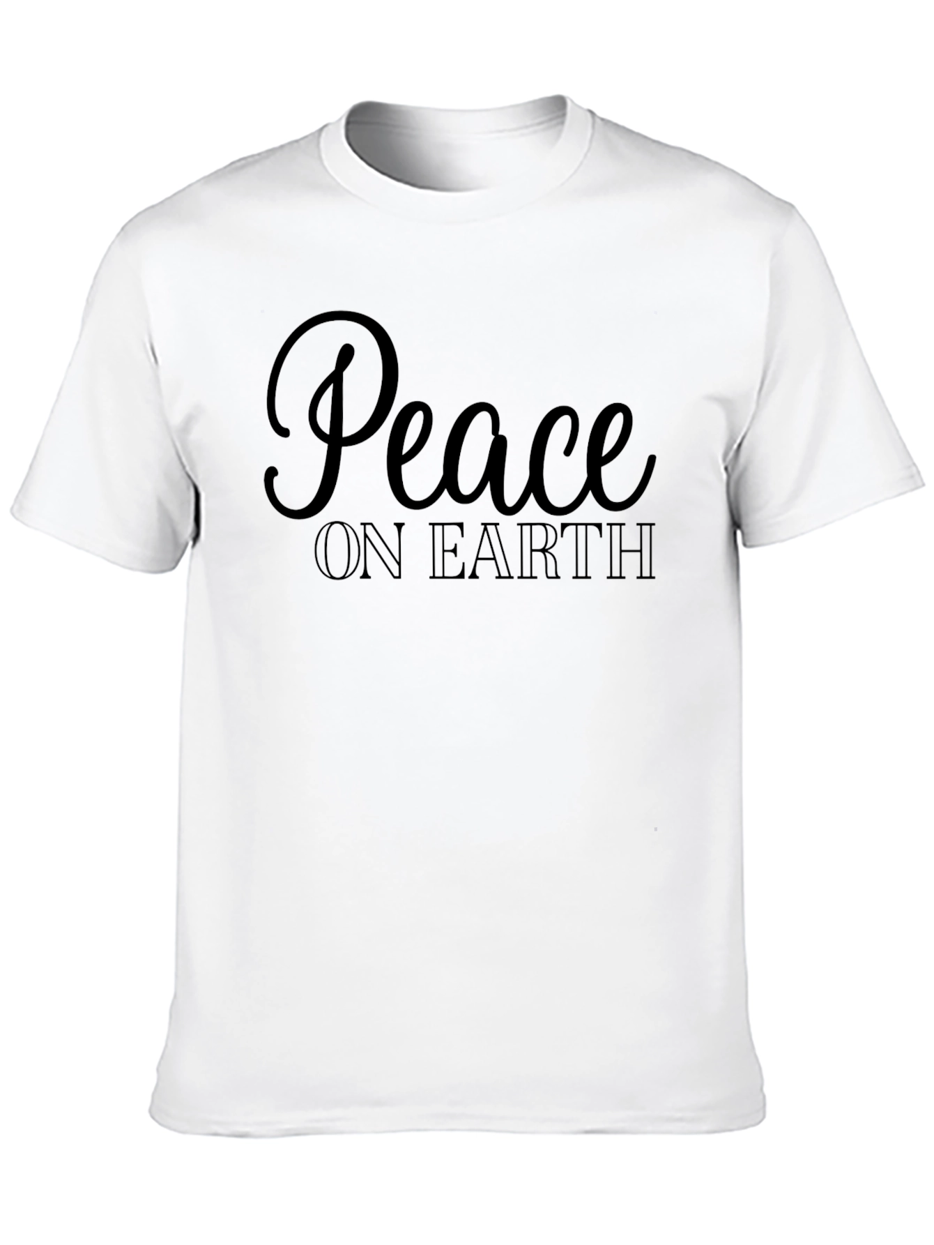 Peace on Earth Graphic Tee - Black