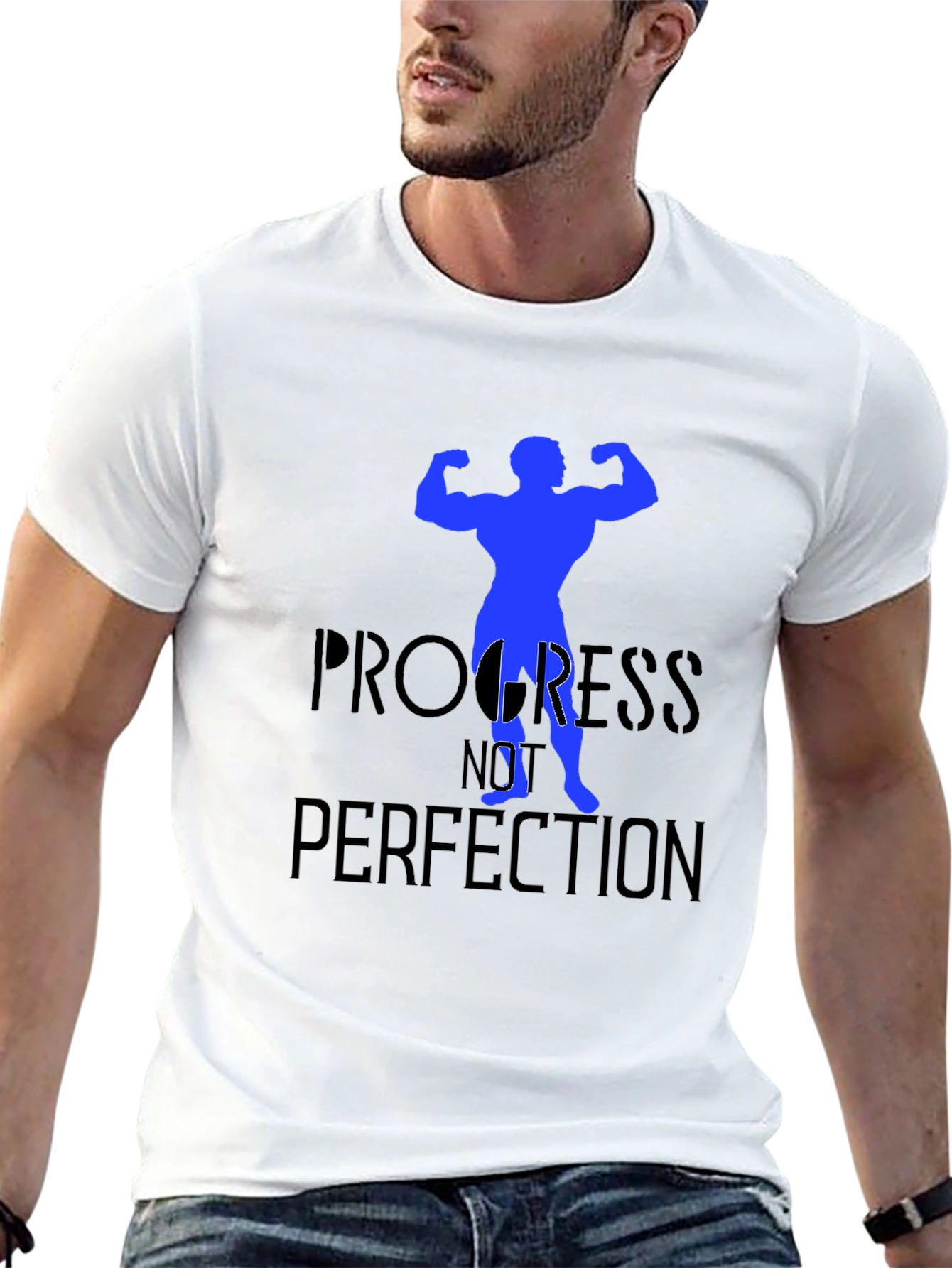 Progress Not Perfection Black T-Shirt