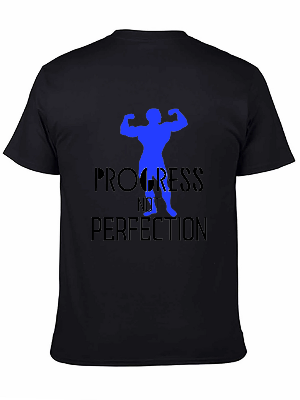 Progress Not Perfection Black T-Shirt