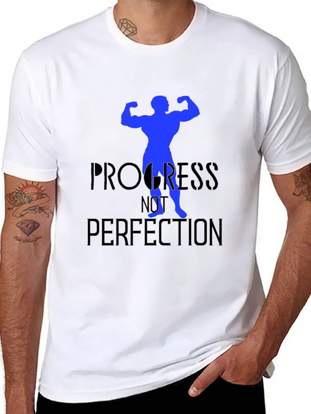 Progress Not Perfection Black T-Shirt