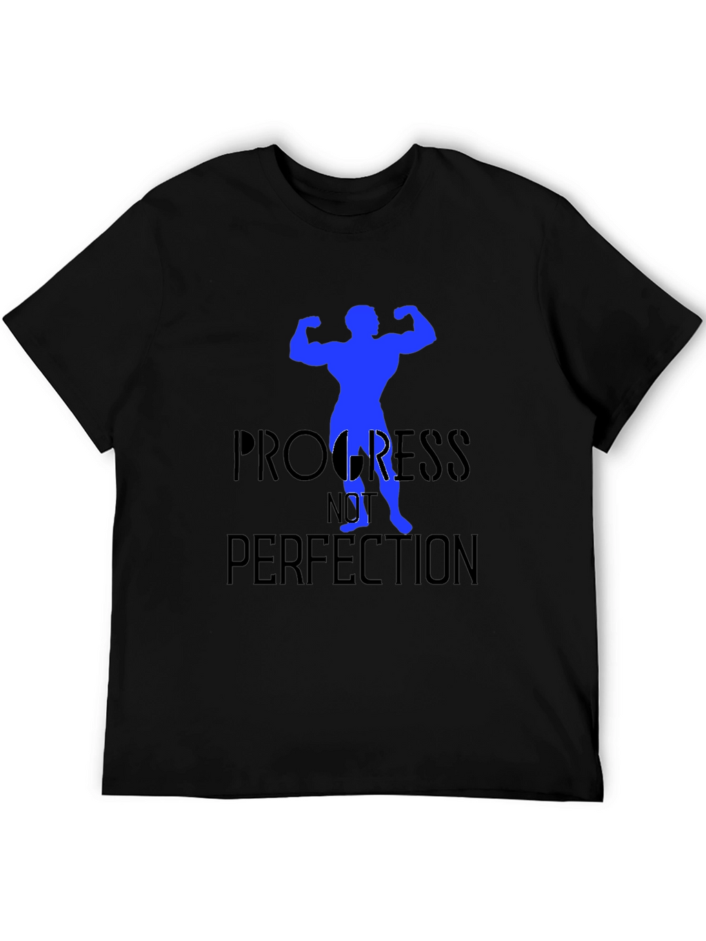 Progress Not Perfection Black T-Shirt
