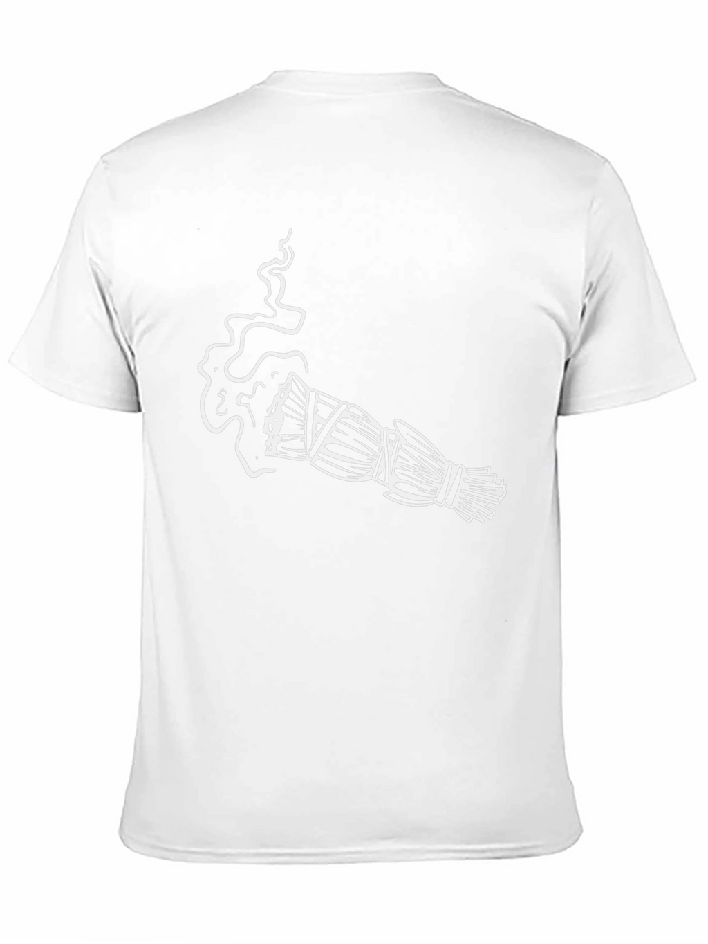 Sage Smudge Stick Graphic Tee - Black Cotton T-Shirt