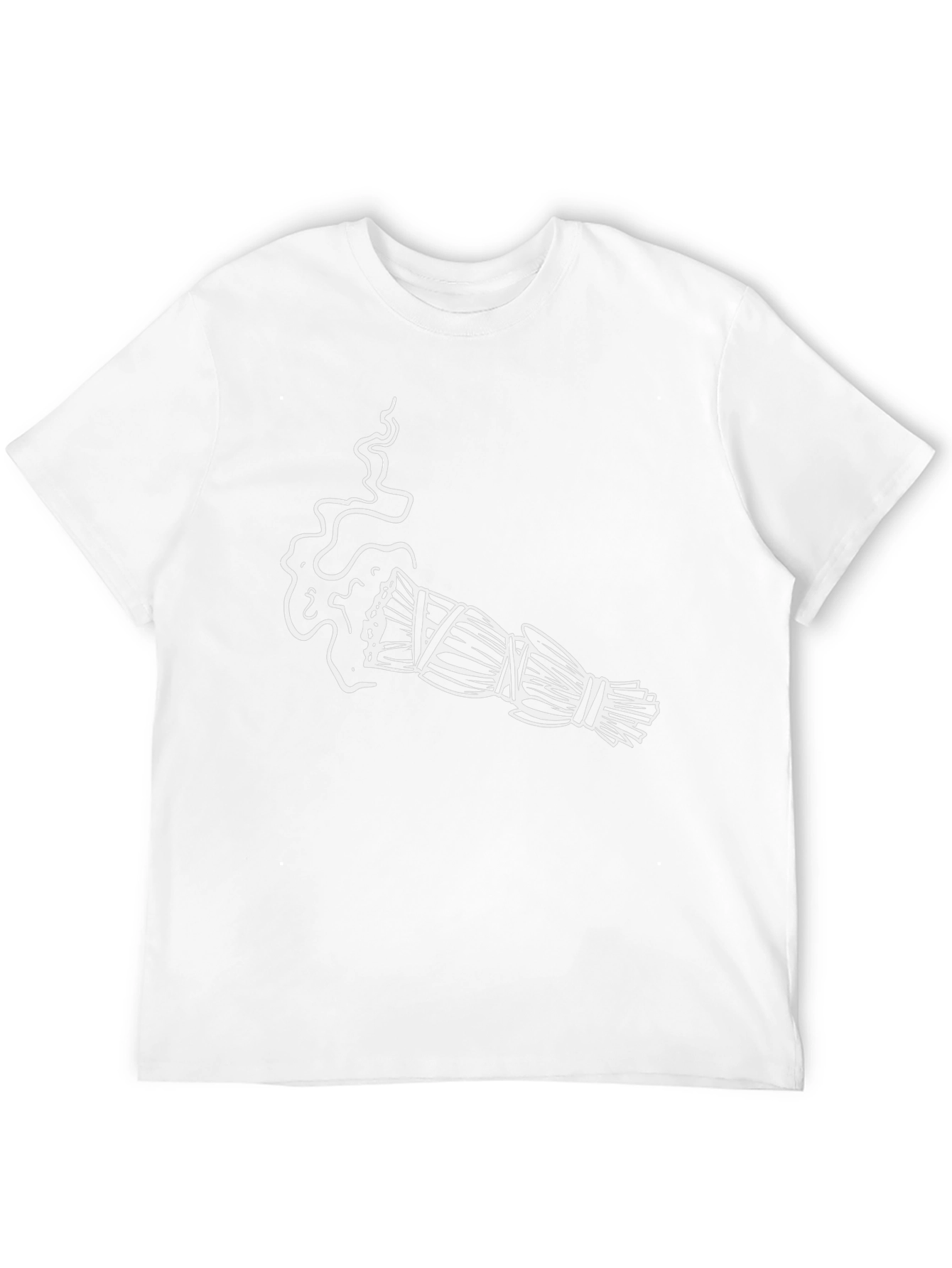 Sage Smudge Stick Graphic Tee - Black Cotton T-Shirt