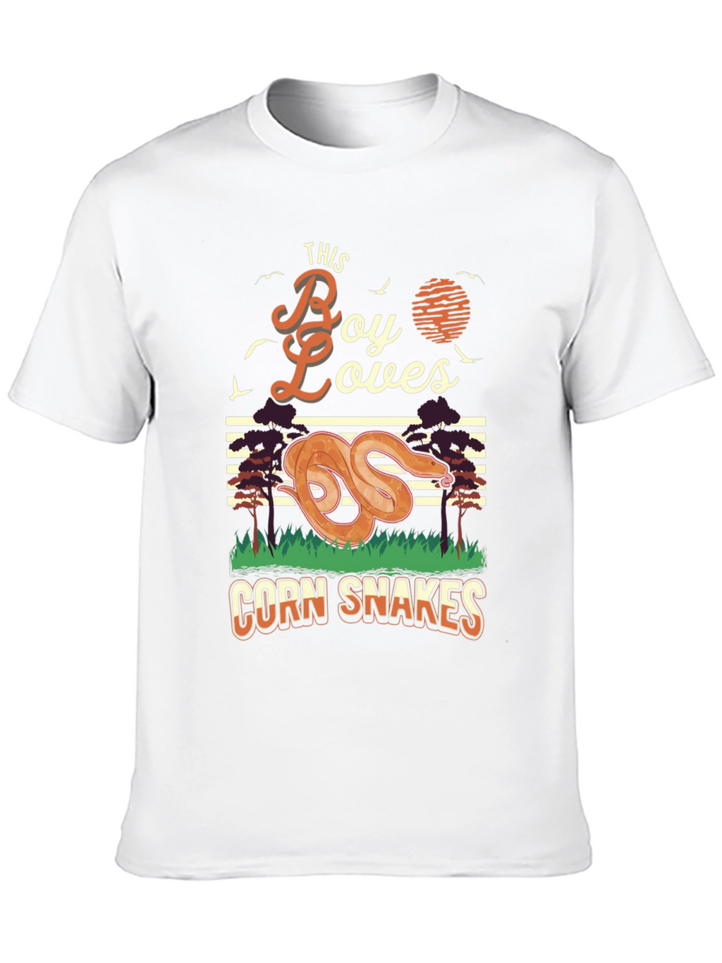 Boy Loves Corn Snakes Graphic T-Shirt