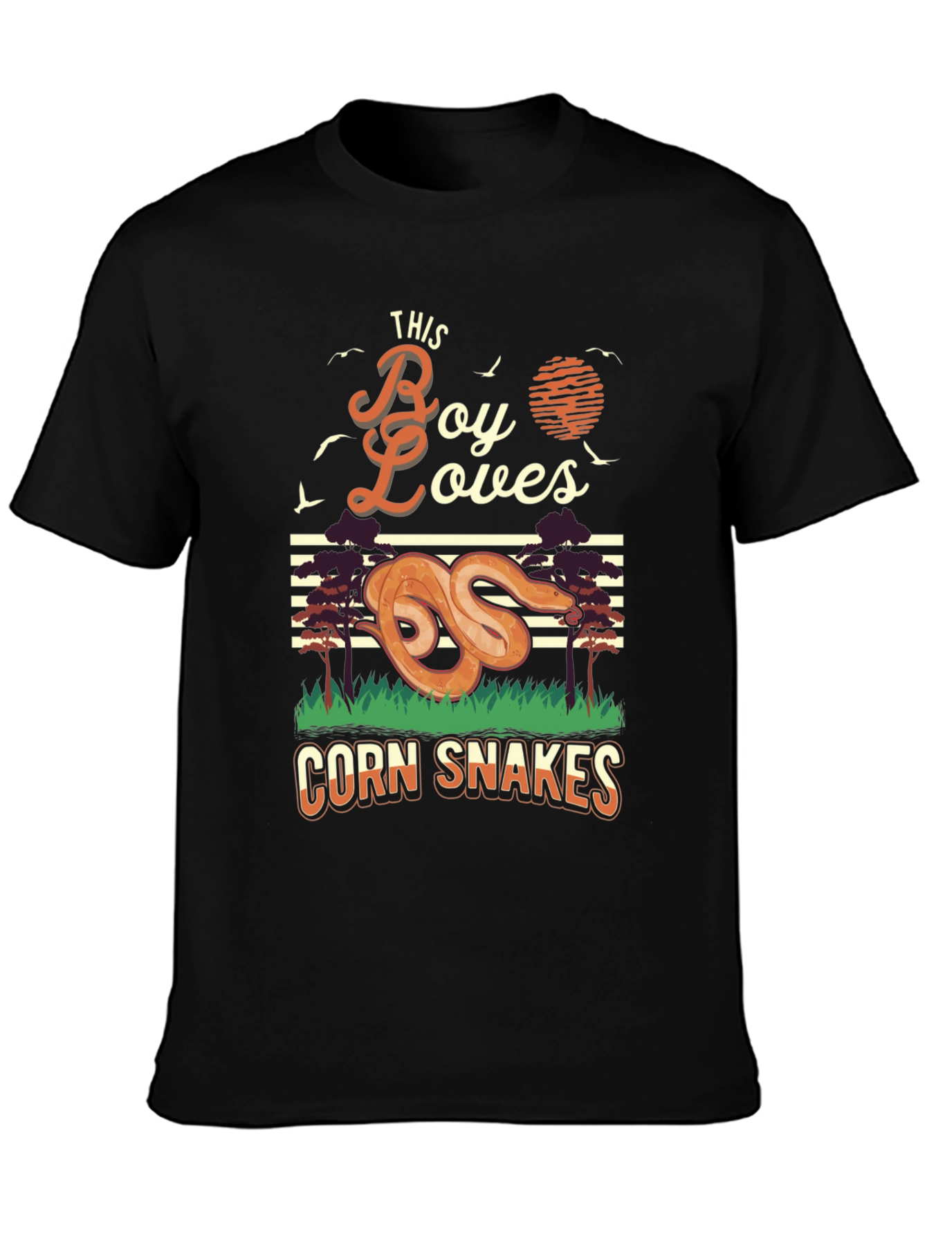 Boy Loves Corn Snakes Graphic T-Shirt