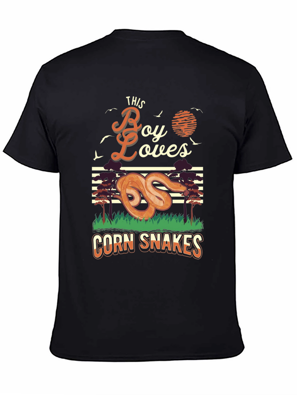 Boy Loves Corn Snakes Graphic T-Shirt