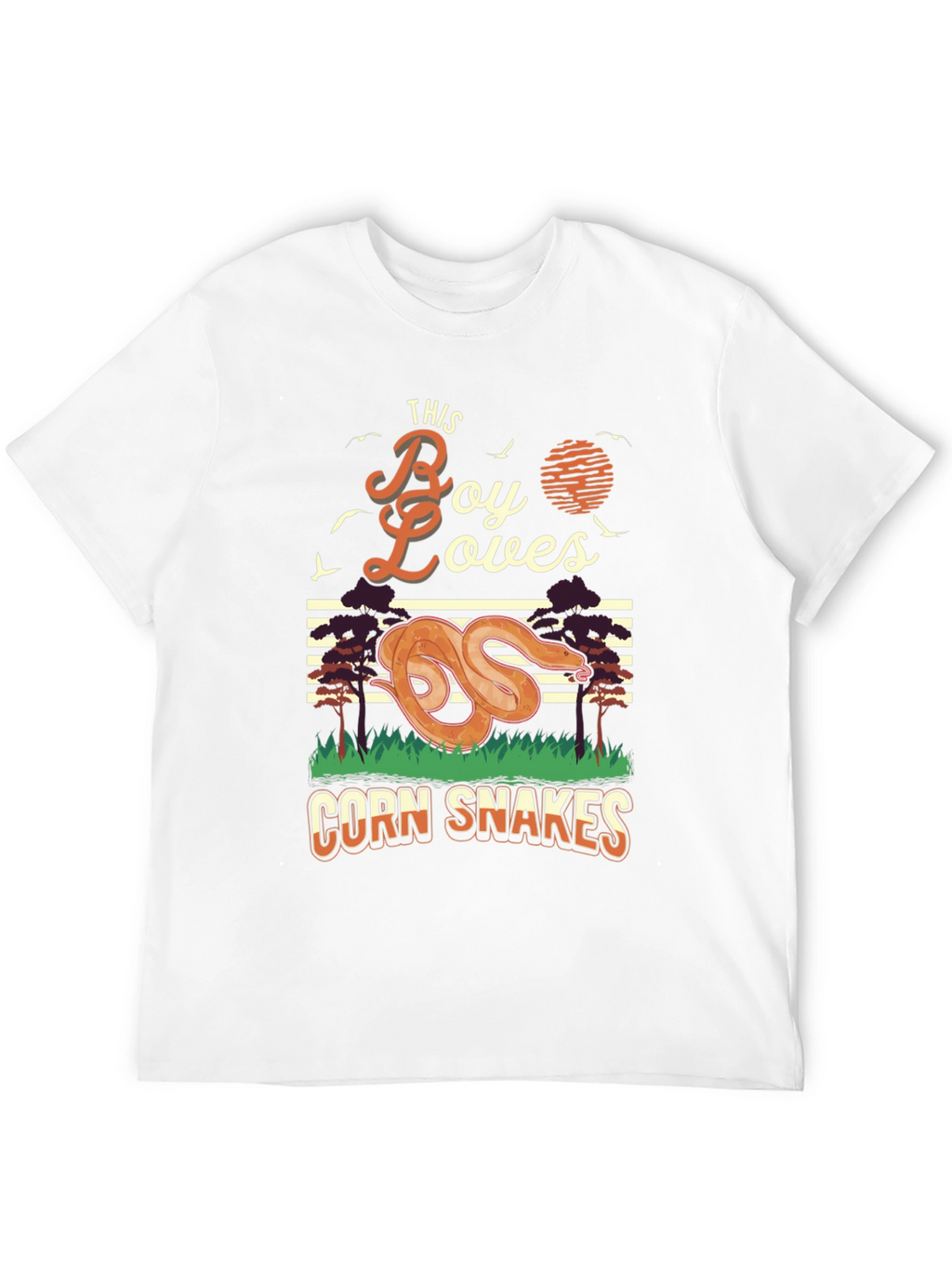 Boy Loves Corn Snakes Graphic T-Shirt