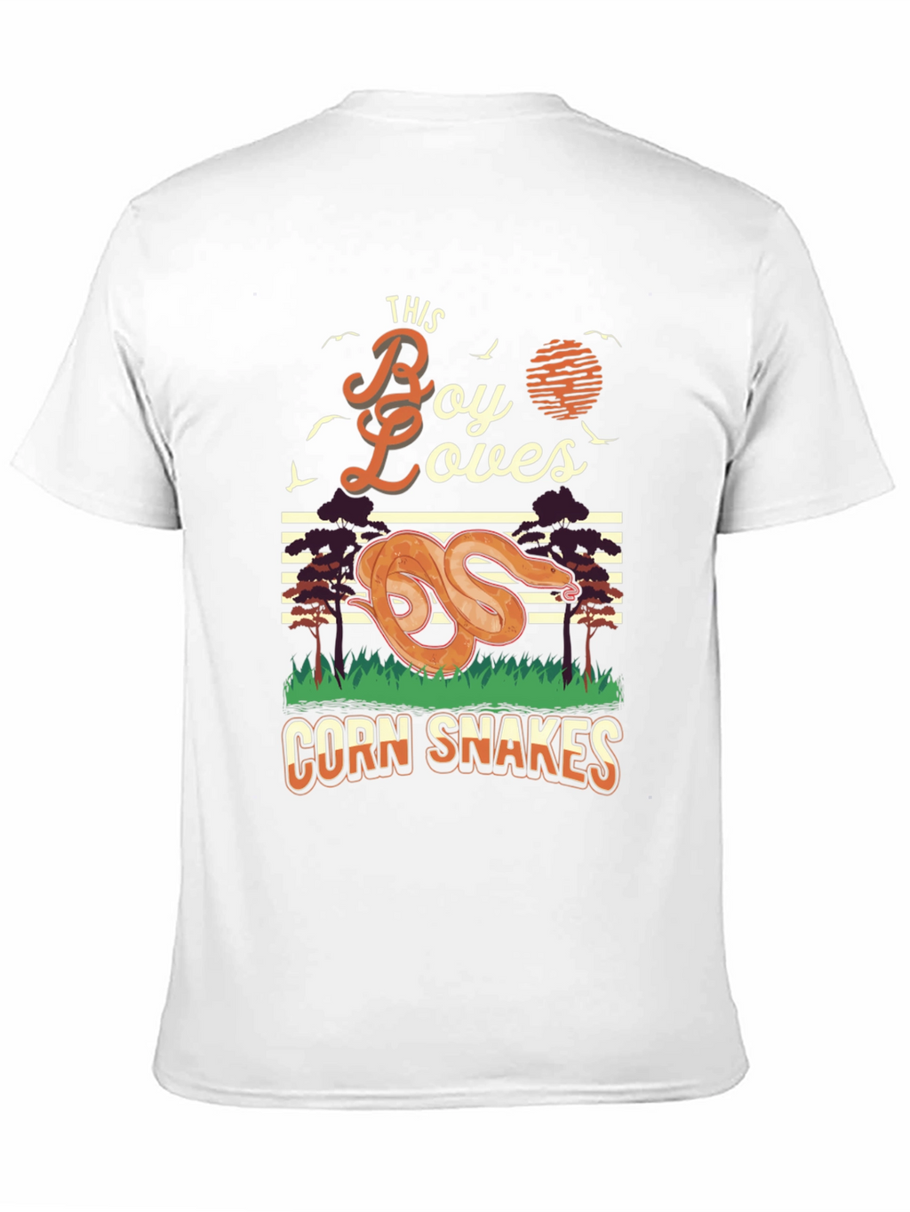 Boy Loves Corn Snakes Graphic T-Shirt