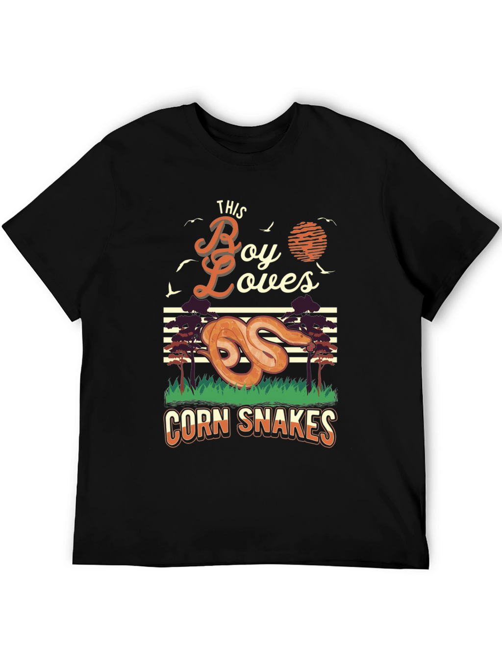 Boy Loves Corn Snakes Graphic T-Shirt
