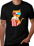 Movie Cat Graphic Tee
