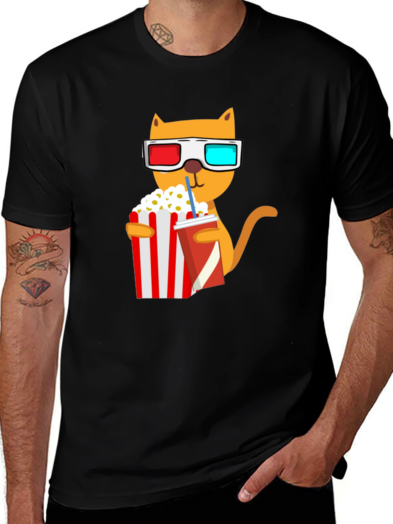Movie Cat Graphic Tee